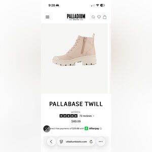 Palladium Pallabase Twill Women's Boots - Light Beige
